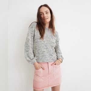Madewell Texture & Thread Bubble Sleeve Sweater